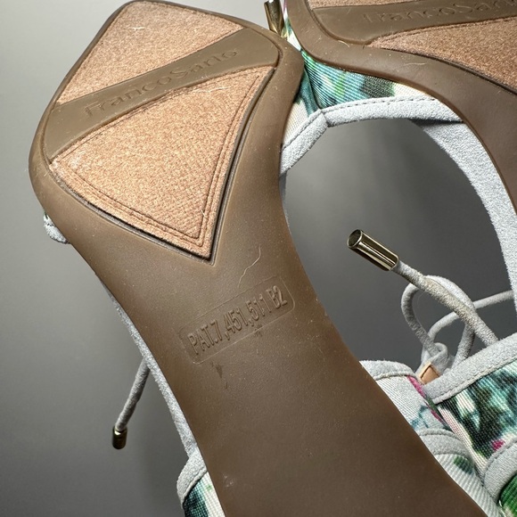 Franco Sarto Women’s Floral Lace-Up Pointed Toe Kitten Heels – Size 6.5 NWOT - Picture 8 of 9